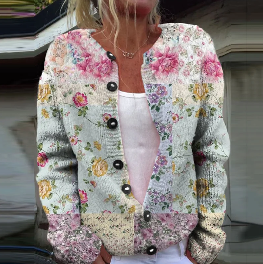Sophia | Women's Floral Knit Cardigan 3