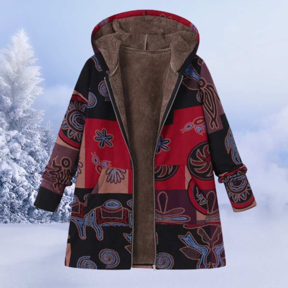 Sophia | Women's Floral Pattern Winter Coat 2