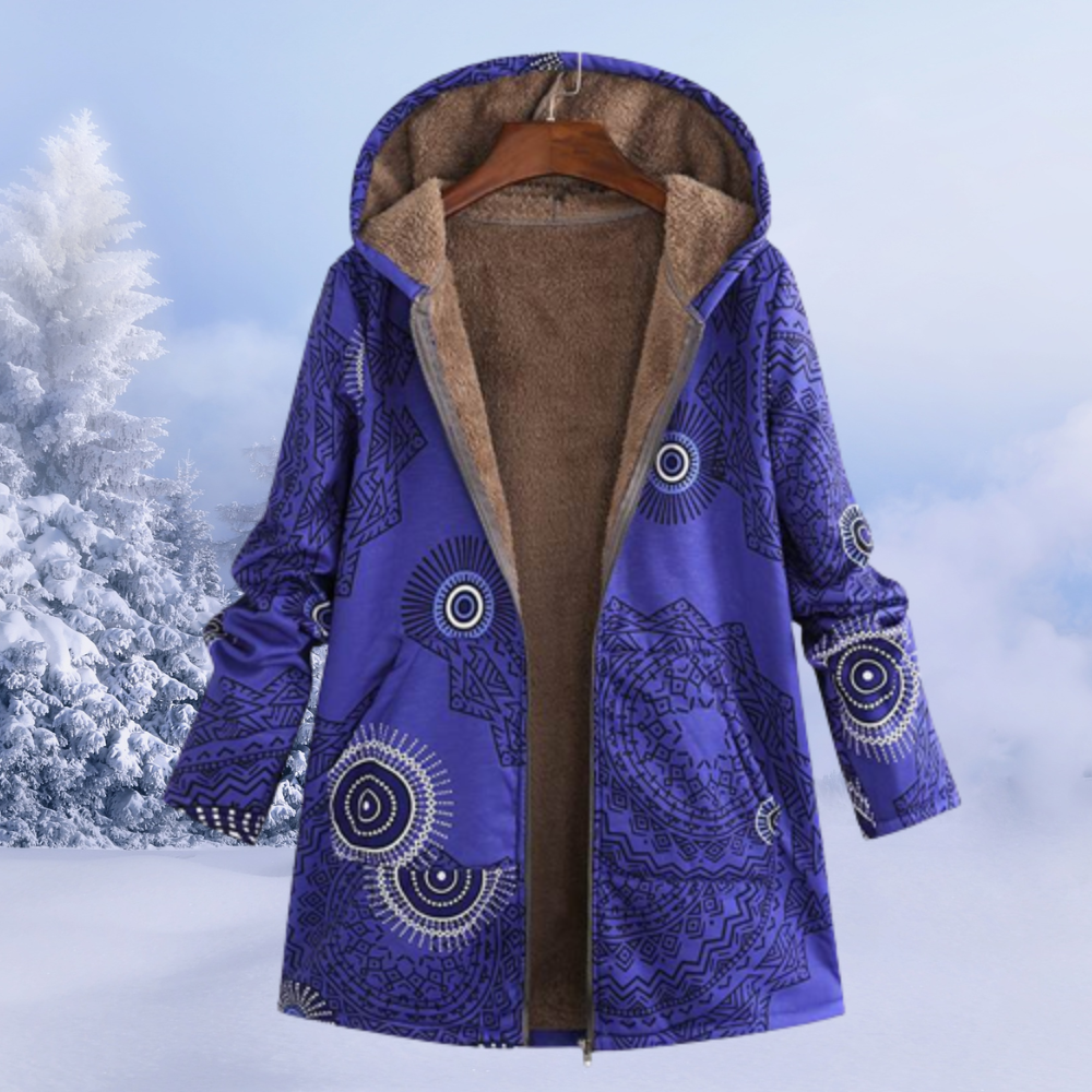 Sophia | Women's Floral Pattern Winter Coat 8