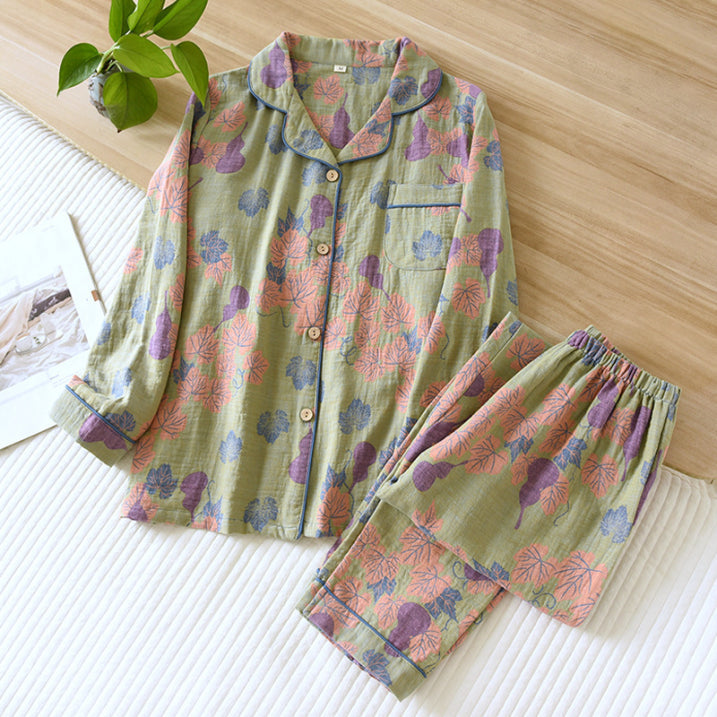 Sophia | Women's Floral Print Two Piece Pajama Set 4