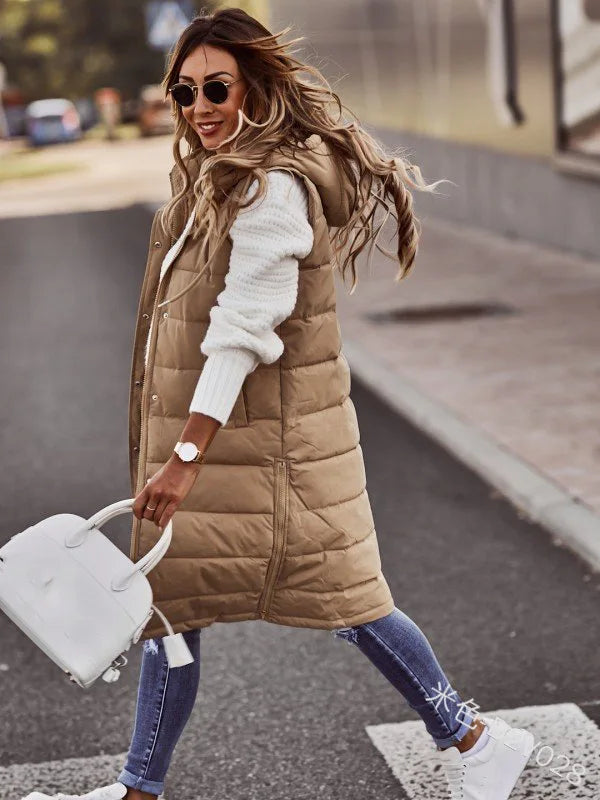 Sophia | Women’s Hooded Quilted Vest 7