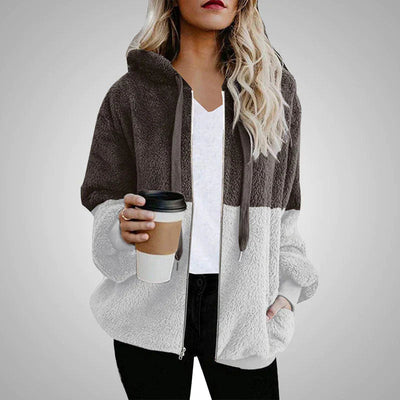 Sophia | Women's Hooded Teddy Vest in Cozy Polyester 0