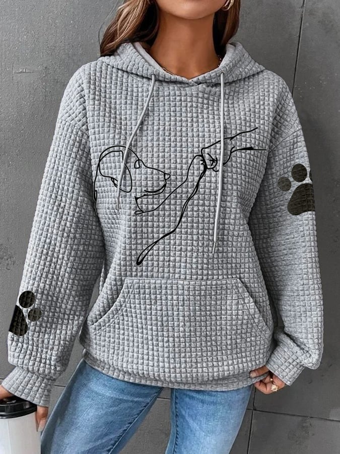 Sophia | Women's Hoodie With Dog Prints 3