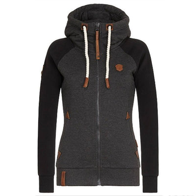 Sophia | Women's Hoodie Zip Up with Long Sleeves and Adjustable Hood 0