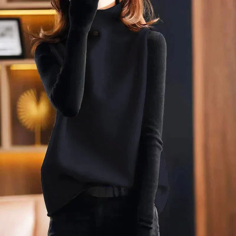 Sophia | Women's Knitted Sweater Vest, Turtleneck, Relaxed Fit 2