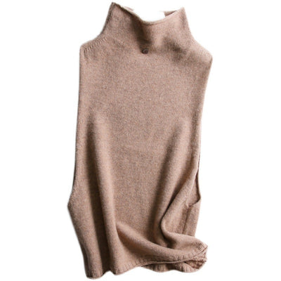 Sophia | Women's Knitted Sweater Vest, Turtleneck, Relaxed Fit 6