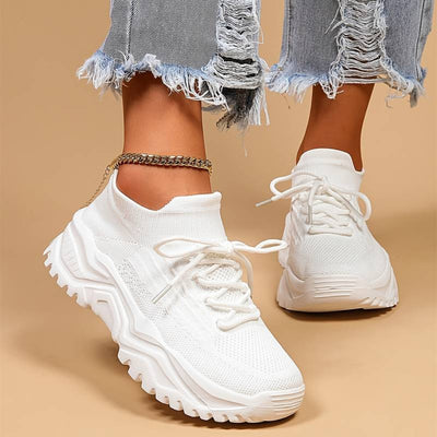 Sophia | Women's Lace-Up Casual Sneakers 1