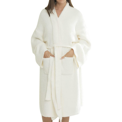 Sophia | Women's Leopard Print Spa Robe with Pockets 7