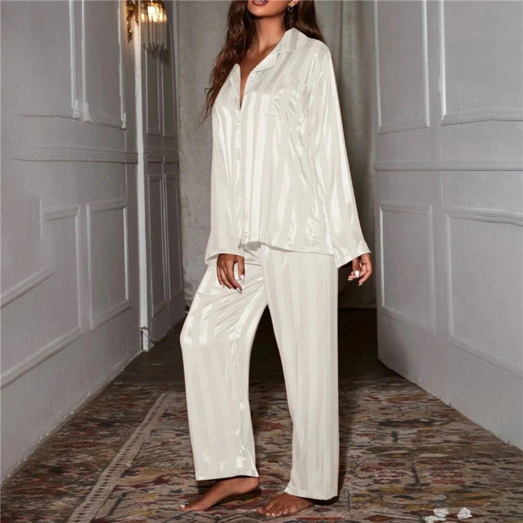 Sophia | Women's Loose Fit Long Sleeve Pajama Set 3