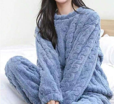 Sophia | Women's Loungewear Set Fluffy Long Sleeve Top & Joggers 1
