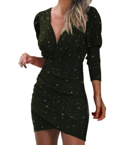 Sophia | Women's Midi Dress With Star Pattern And Adjustable Straps 3