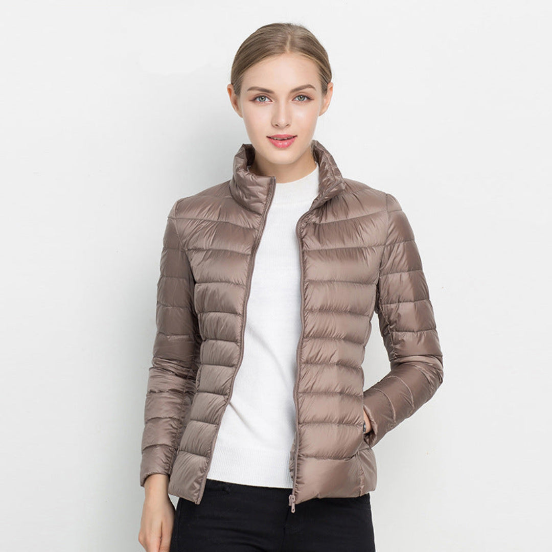 Sophia | Women's Quilted Jacket With Front Zipper 2