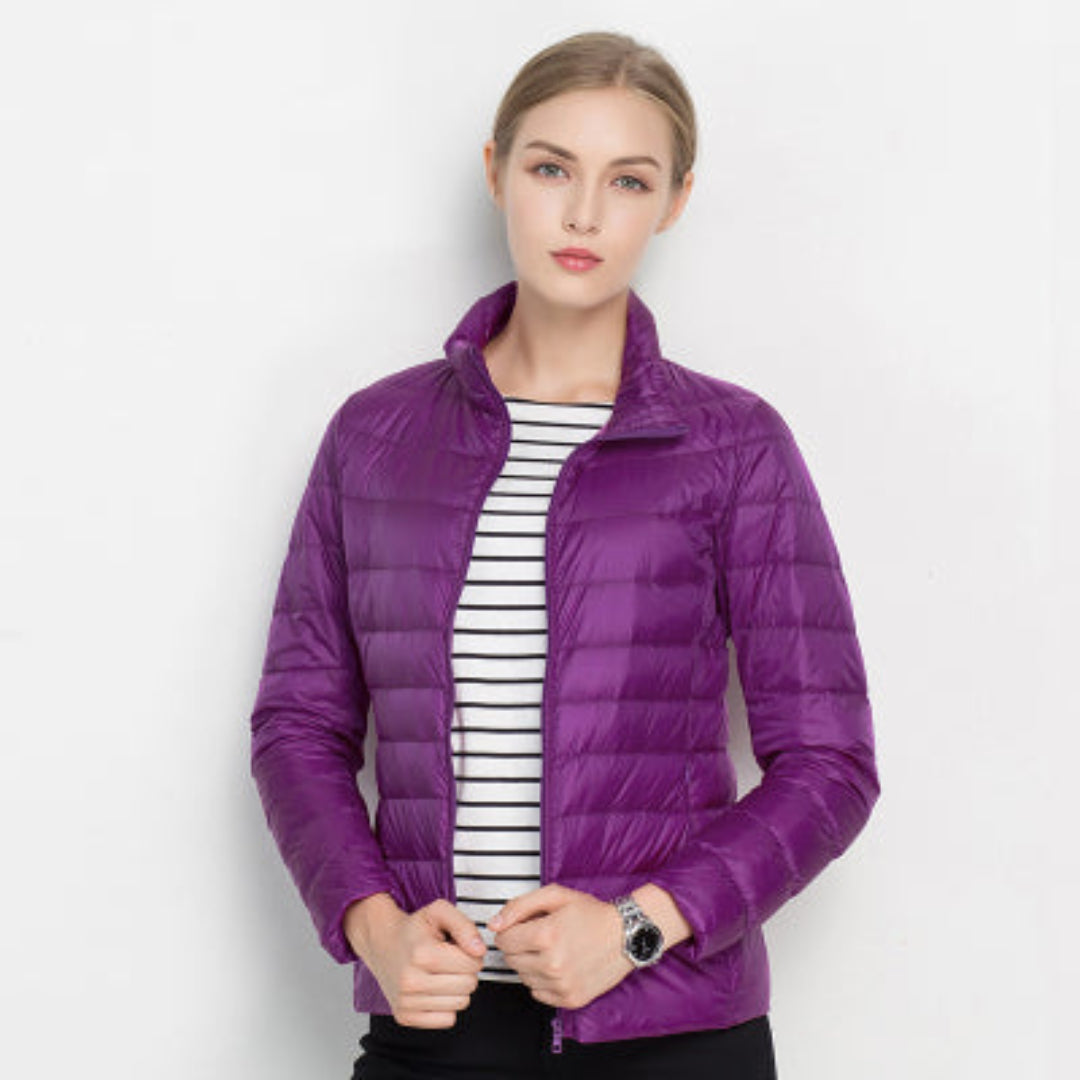 Sophia | Women's Quilted Jacket With Front Zipper 6