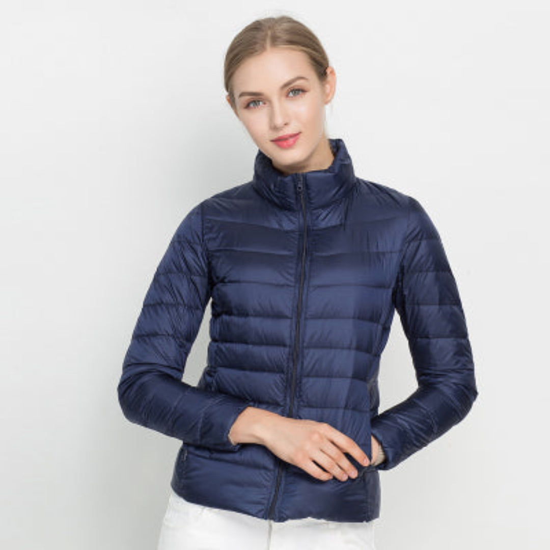 Sophia | Women's Quilted Jacket With Front Zipper 7