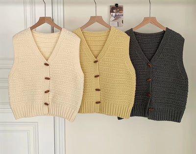 Sophia | Women’s Sleeveless Knit Cardigan with Button Closure 3