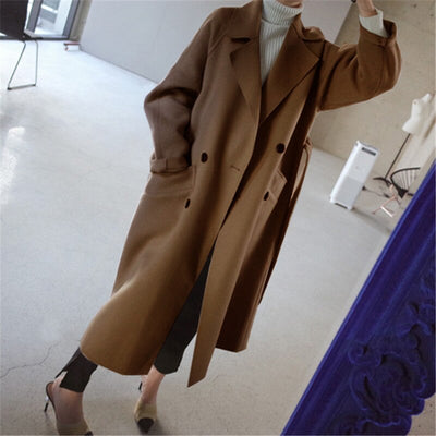 Sophia | Women's Slim Fit Trench Coat with Double-Breasted Button Closure 3