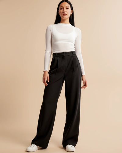 Sophia | Women's Trousers High Waist Pleated Tailored Fit 5