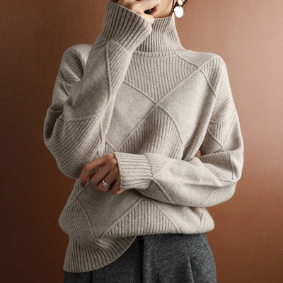 Sophia | Women's Turtleneck Sweater Classic Design 4
