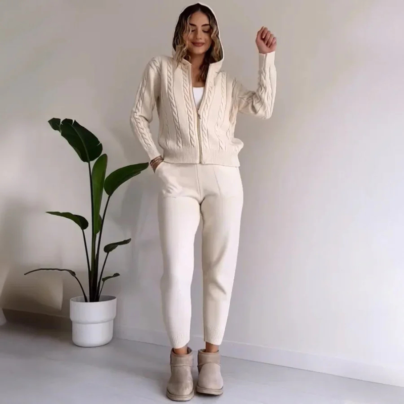 Sophia | Women's Two-Piece Zip-Up Top and Shorts Set 5