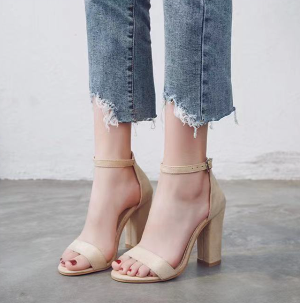 Sophie | Women's Black High Heels With Ankle Strap 0