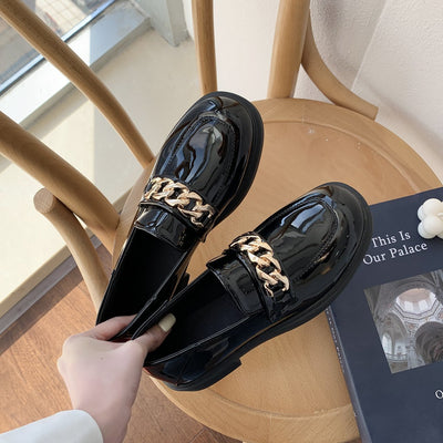 Sophie | Women's Black Patent Leather Loafers 1