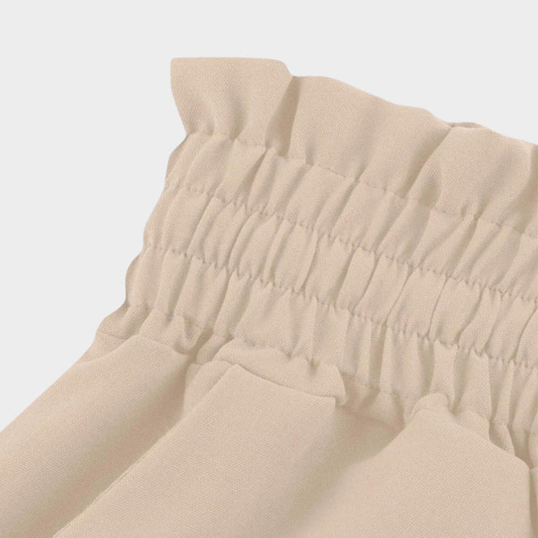 Sophie | Women's High Waist A-Line Pants with Drawstring and Pockets 6