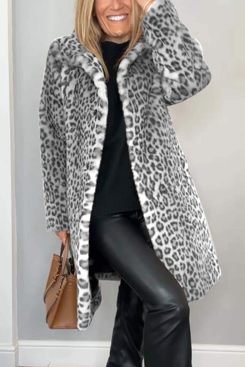 Sophie | Women's Leopard Print Tailored Coat 4