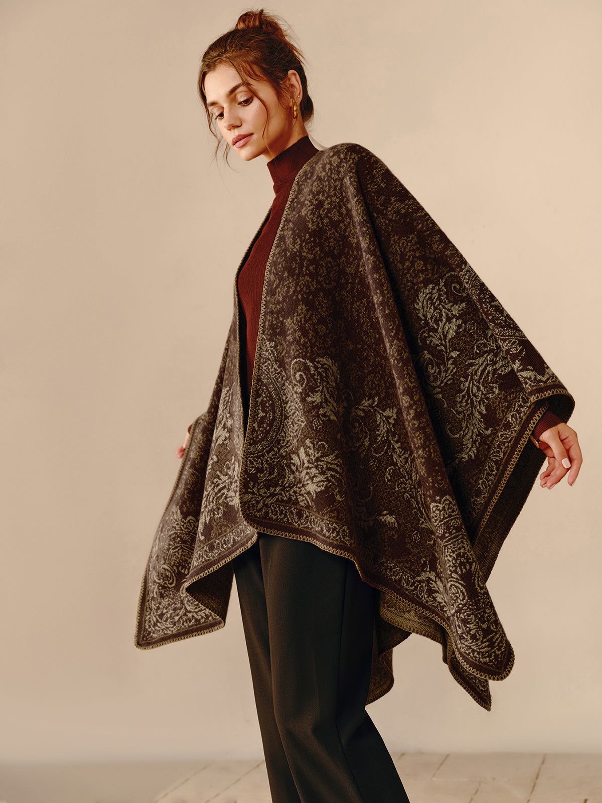 Sophie | Women's Reversible Boho Poncho 0