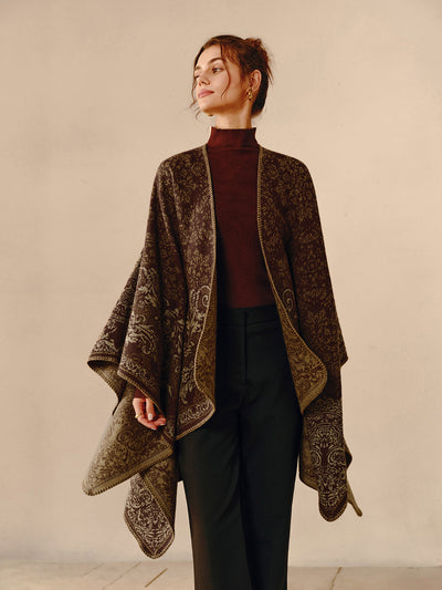 Sophie | Women's Reversible Boho Poncho 3