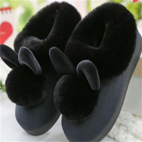 Sophie | Women's Slippers with Rabbit Motif and Pompoms 1