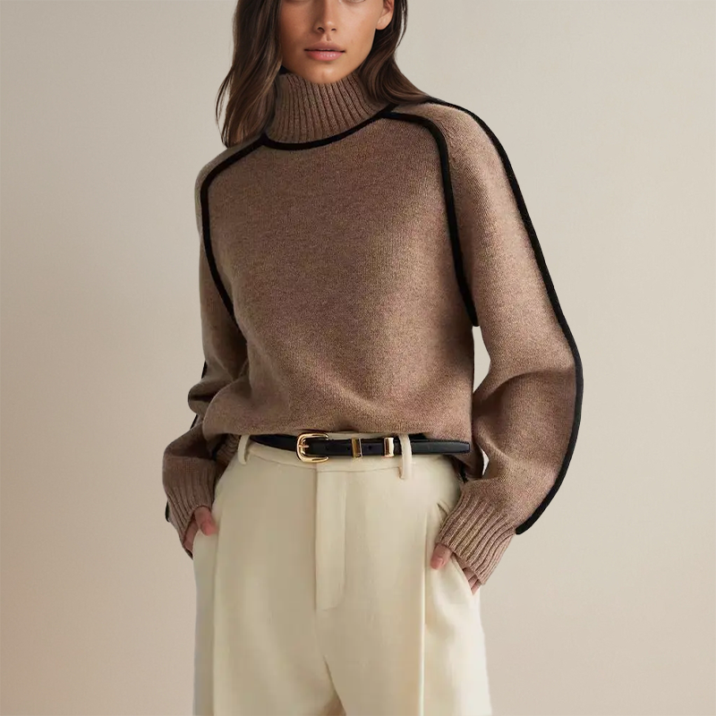 Sophie | Women's Soft-Blend Sweater with Hidden Collar 3