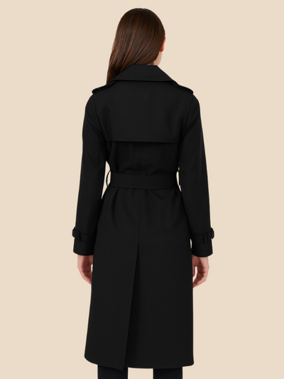 Victoria | Women's Classic Double-Breasted Trench Coat with Adjustable Belt 4