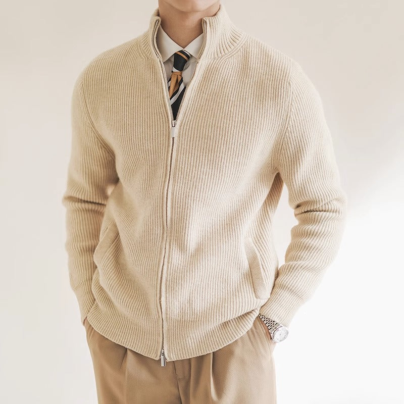 William | Men’s Cardigan Ribbed Texture 0