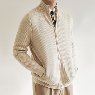 William | Men’s Cardigan Ribbed Texture 1