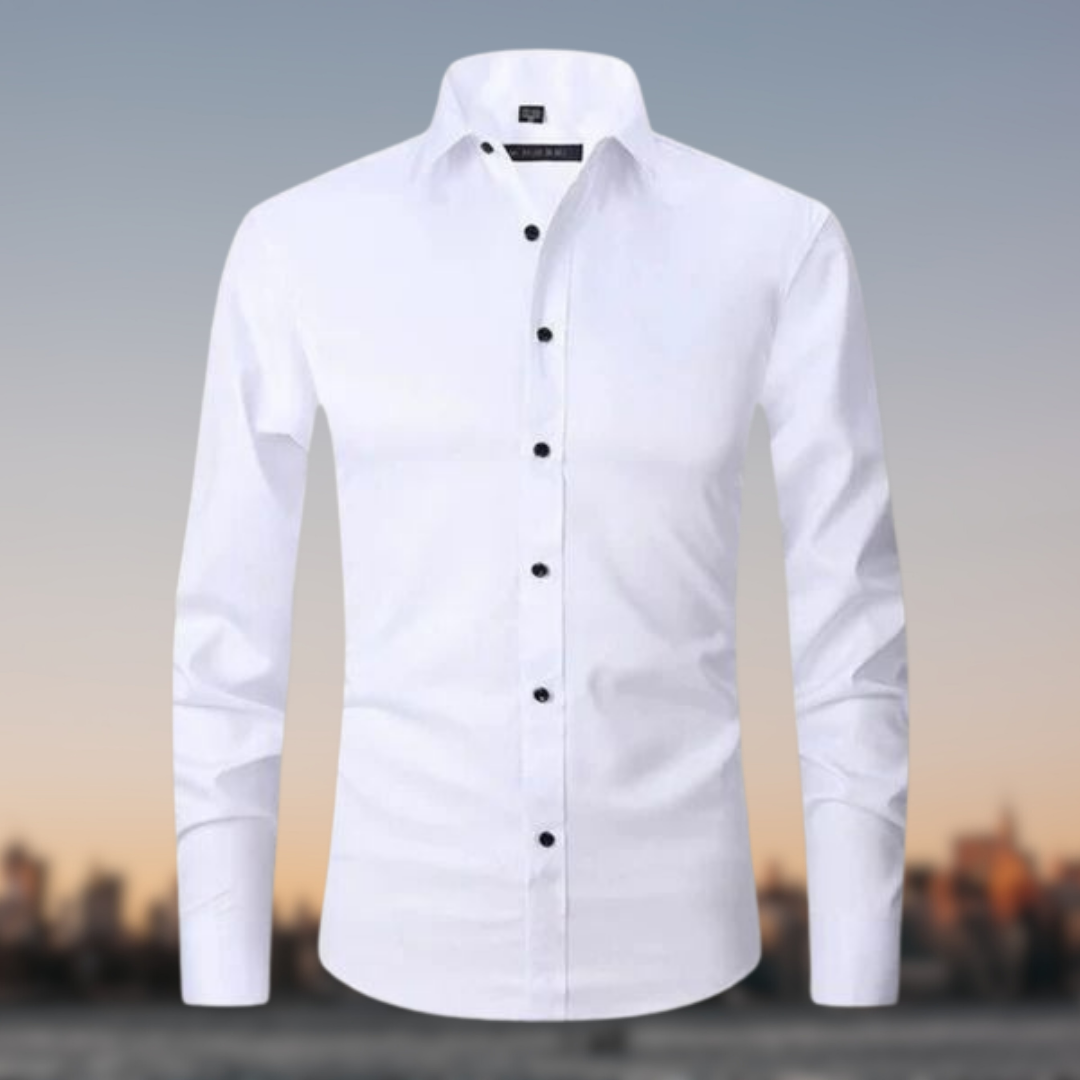William | Men’s Dress Shirt Button-Front Slim Fit 0