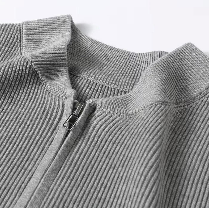 William | Men’s Full Zip Sweater With Zipper 1
