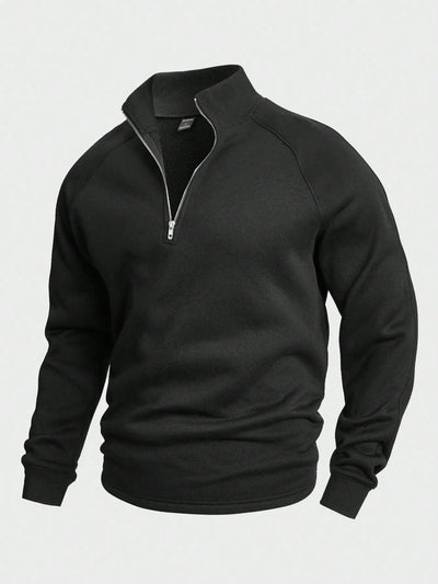 William | Men’s Half-Zip Sweater Breathable Knit 1