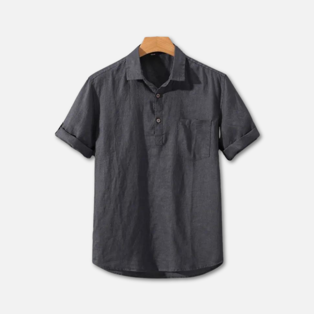 William | Men’s Polo Shirt With Collar And Button Placket 1