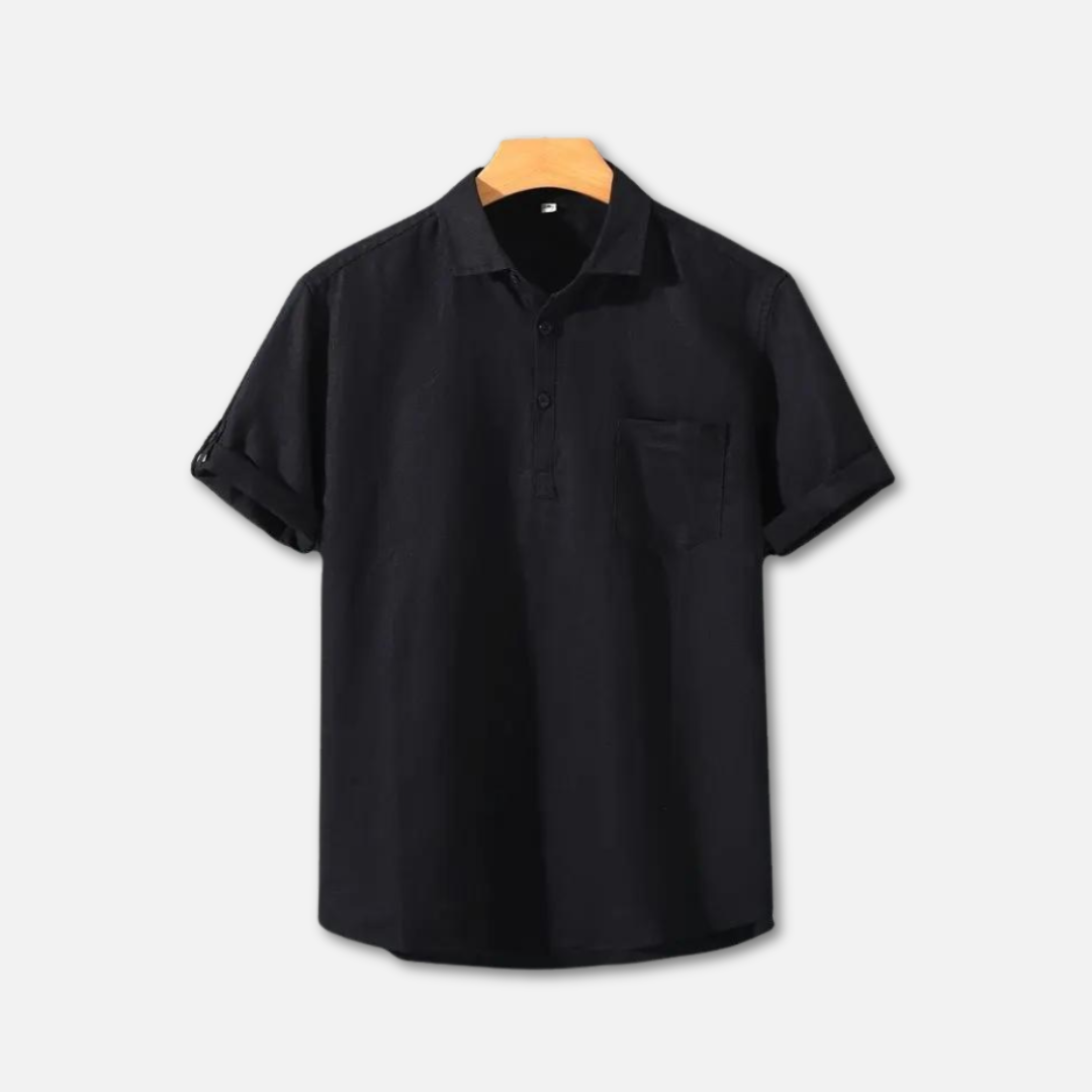 William | Men’s Polo Shirt With Collar And Button Placket 2