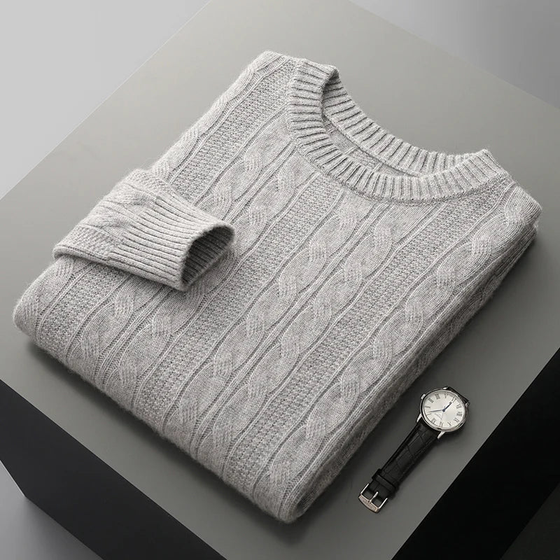 William | Men’s Polo Sweater Smooth Texture With Collar 9