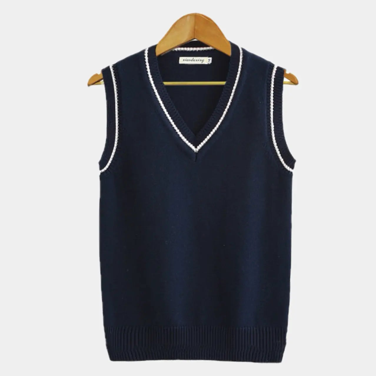 William | Men’s Sleeveless Sweater Patterned Knit Design 3