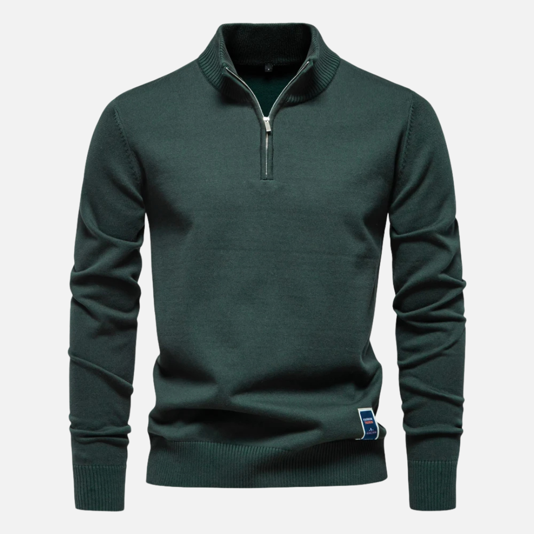 William | Men’s Sweater Quarter Zip Smooth 1