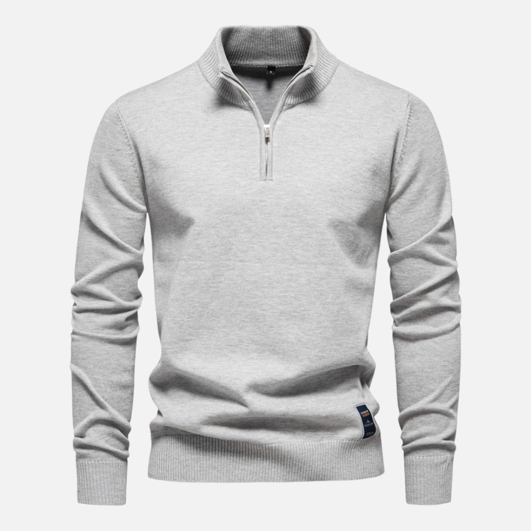 William | Men’s Sweater Quarter Zip Smooth 9