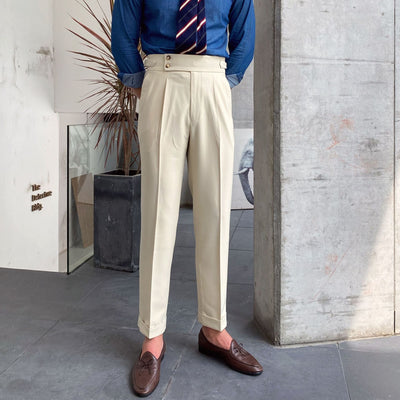 William | Men’s Trousers Straight Fit With Flat-Front Construction 3