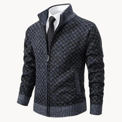 William | Men’s Turtleneck Sweater Jacquard Knit 2