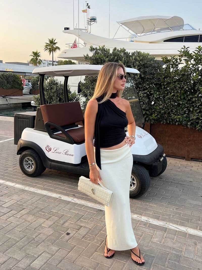 Women’s Handbag Woven Design Gold Clasp 3