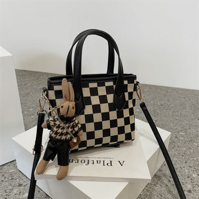 Women’s Shoulder Bag Houndstooth Pattern 12