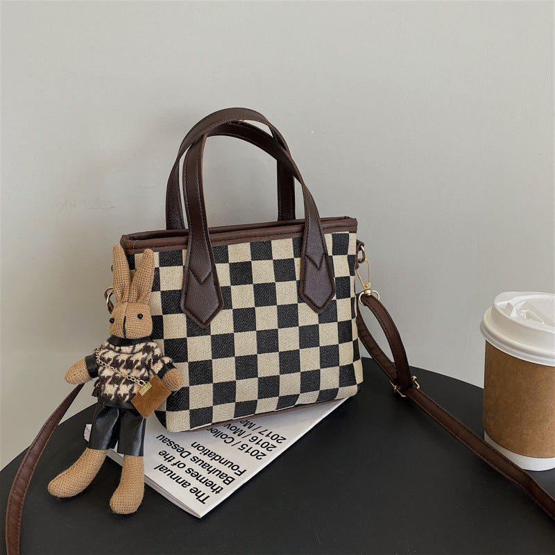 Women’s Shoulder Bag Houndstooth Pattern 3