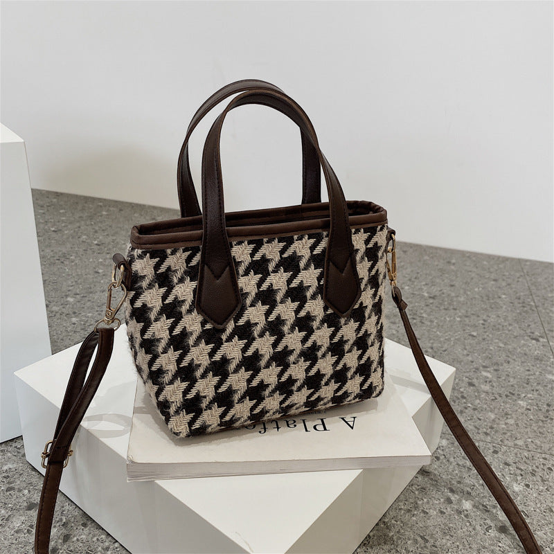 Women’s Shoulder Bag Houndstooth Pattern 5