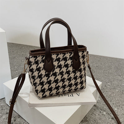 Women’s Shoulder Bag Houndstooth Pattern 5